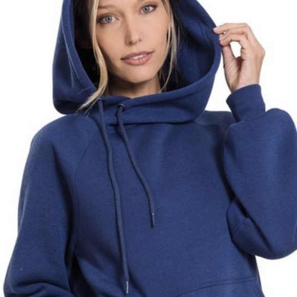 Zenana Outfitters Tops - NEW Side Tie Oversized Hoodie